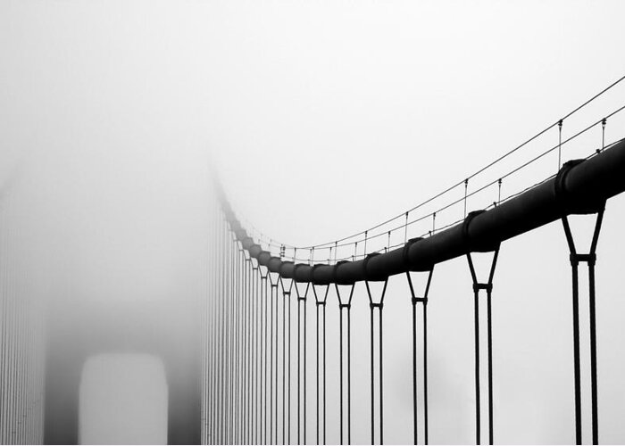 Golden Gate Greeting Card featuring the photograph Vanishing Bridge by Matt Hanson