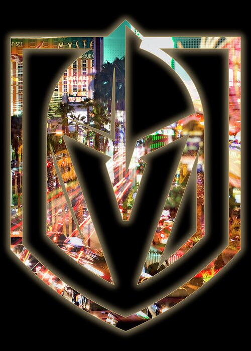 Lasvegas Greeting Card featuring the photograph Vegas Golden Knights 2 by Ricky Barnard