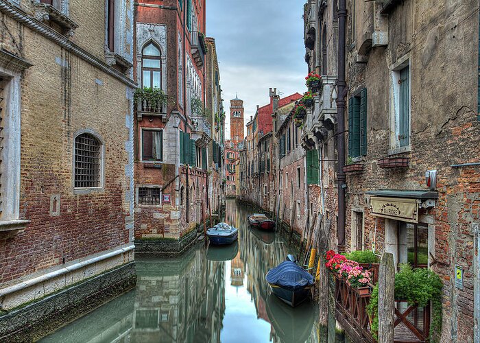 Venice Greeting Card featuring the photograph Venetian Morning by Peter Kennett
