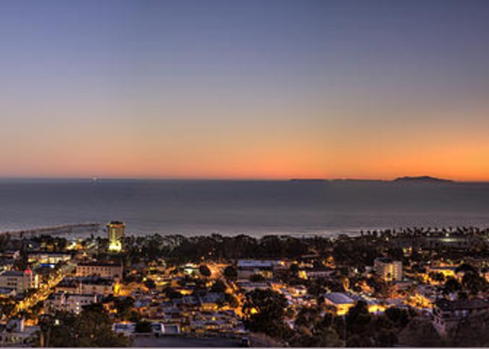Ventura Greeting Card featuring the photograph Ventura, Anacapa and Santa Cruz Islands HDR by Joe Palermo