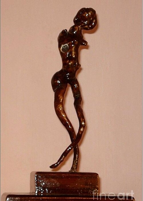Sculpture Greeting Card featuring the sculpture Venus by Tamal Sen Sharma