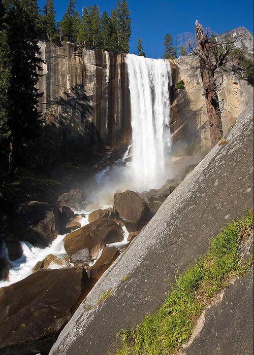 Vernal Falls Greeting Card featuring the photograph Vernal Falls by James Marvin Phelps