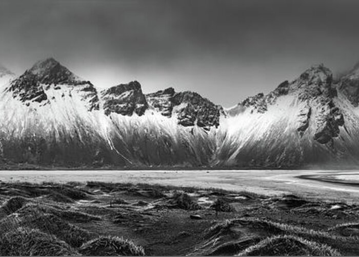 Vestrahorn Greeting Card featuring the photograph Vestrahorn by Mihai Andritoiu