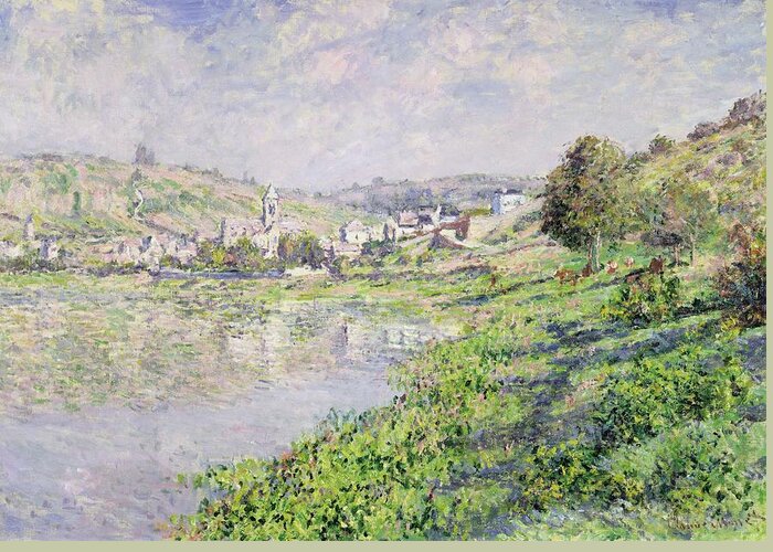 Vetheuil Greeting Card featuring the painting Vetheuil by Claude Monet