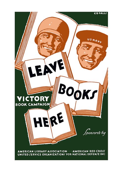 Wpa Greeting Card featuring the mixed media Victory Book Campaign - WPA by War Is Hell Store