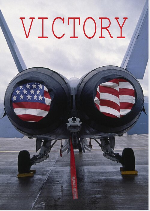 Mcdonnell Douglas F/a-18 Hornet Greeting Card featuring the photograph Victory by Gary Corbett