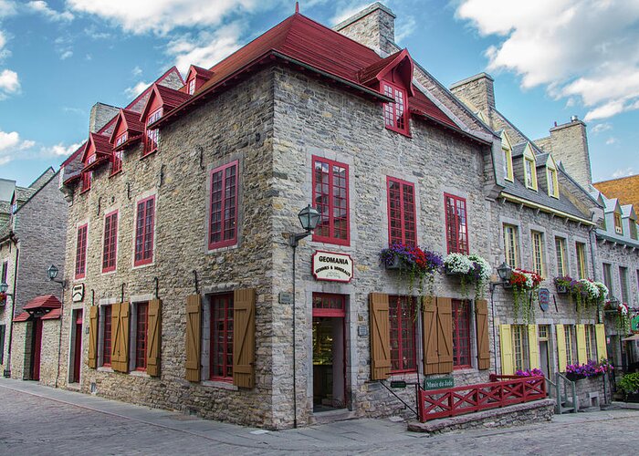 Travel Greeting Card featuring the photograph Vieux Quebec, Place Royale, Canada by Venetia Featherstone-Witty