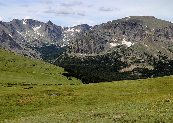 Mountain Greeting Card featuring the photograph View from Trail Ridge Road by Scott Kingery