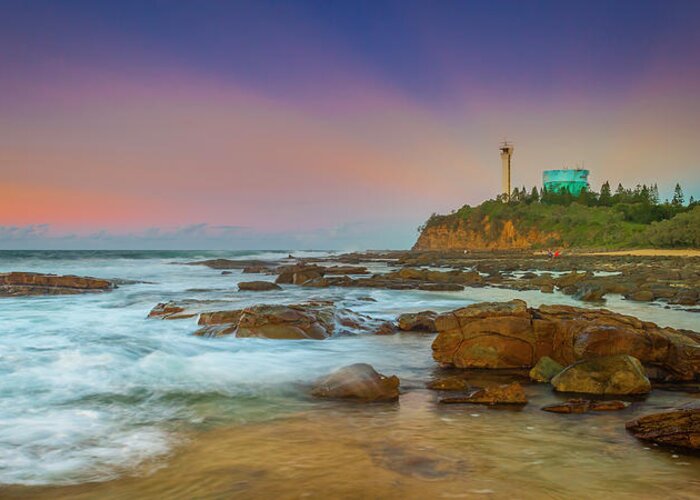 Australia Greeting Card featuring the photograph View to Point Cartwright Lighthouse - Queensland - Australia by Michael Lees