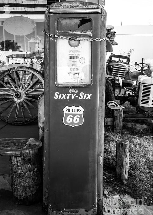 Gas Pump Greeting Card featuring the photograph Vintage Gas Pump by Anthony Sacco