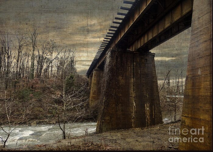 Photoshop Greeting Card featuring the photograph Vintage Railroad Trestle by Melissa Messick