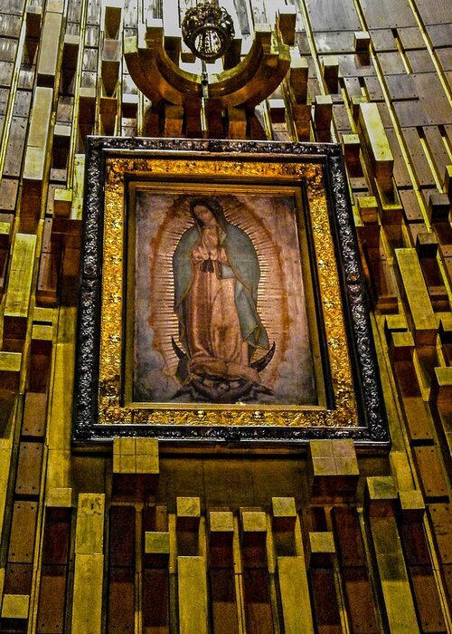 Basilica De Guadalupe Greeting Card featuring the photograph Virgen de Guadalupe 6 by Totto Ponce