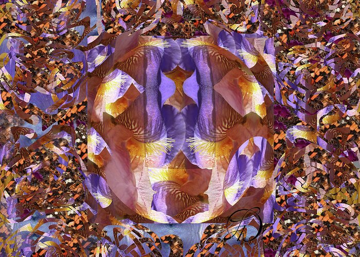 Butterfly Greeting Card featuring the digital art Visitation Summer Dream by Laura Davis