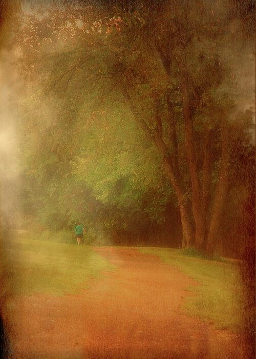 Dreams Greeting Card featuring the photograph Walking Into A Dream - Holmdel Park by Angie Tirado