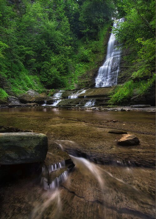 Warsaw Falls Greeting Card featuring the photograph Warsaw Falls 2 by Mark Papke