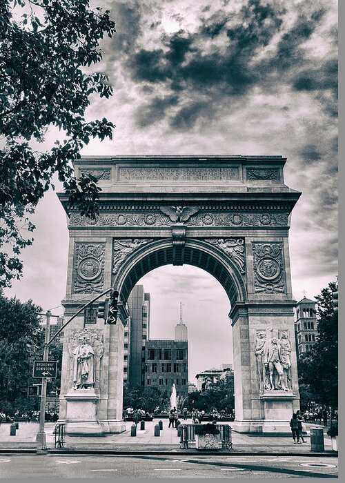 Architecture Greeting Card featuring the photograph Washington Square Arch by Jessica Jenney