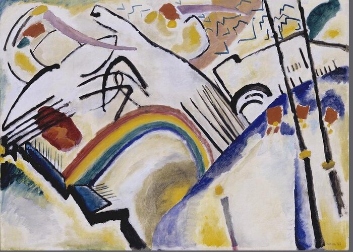 Wassily Kandinsky 1866�1944  Cossacks Cosaques Greeting Card featuring the painting Wassily Kandinsky by Cossacks Cosaques