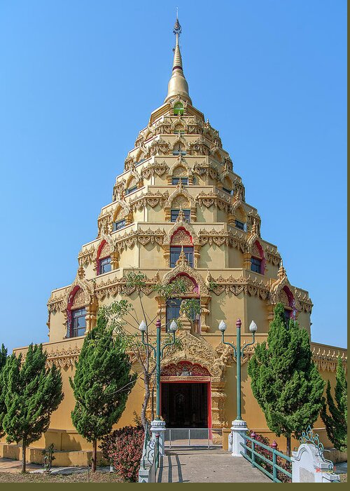 Scenic Greeting Card featuring the photograph Wat Nong Bua Worawet Wisit Phra Chedi City of Nirvana DTHCM2088 by Gerry Gantt