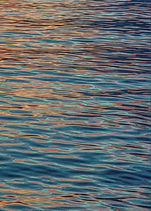 Abstract Greeting Card featuring the photograph Water abstract 2 by Gary Felton