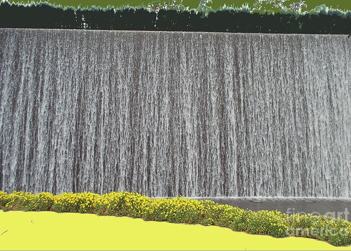 Water Greeting Card featuring the photograph Water Curtain by Bill Thomson
