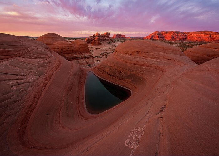 Moab Greeting Card featuring the photograph Watercolor Morning by Dustin LeFevre