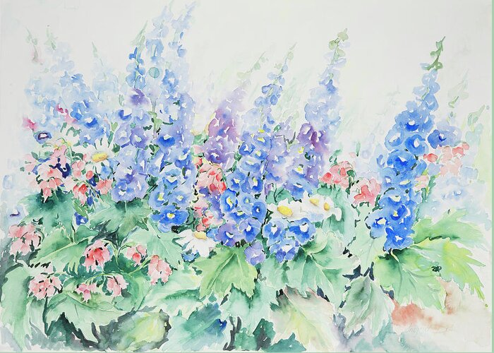 Flowers Greeting Card featuring the painting Watercolor Series 36 by Ingrid Dohm