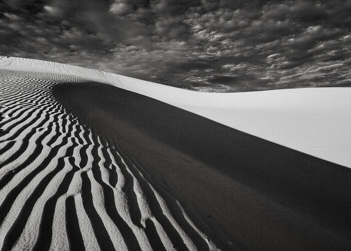 Sand Greeting Card featuring the photograph Wave Theory I by Ryan Weddle