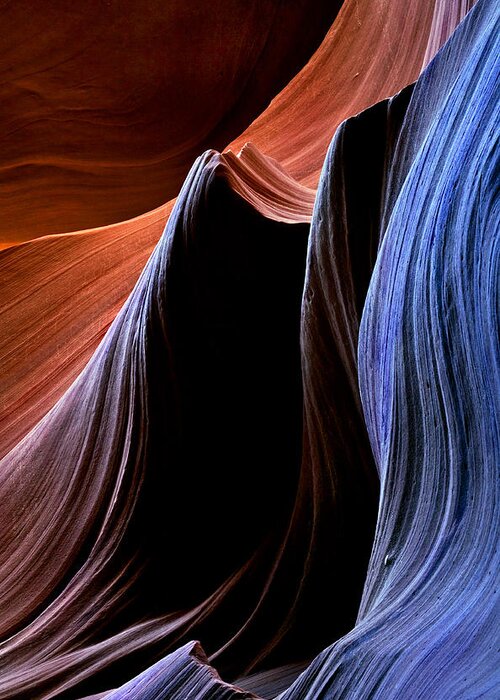Sandstone Greeting Card featuring the photograph Waves by Michael Dawson