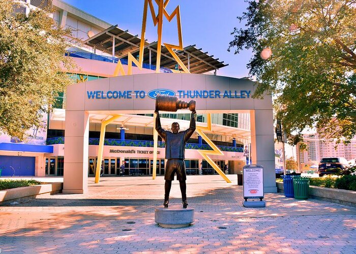 Welcome To Thunder Alley Greeting Card featuring the photograph Welcome To Thunder Alley by Lisa Wooten