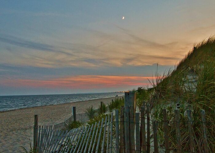 West Dennis Beach Greeting Card featuring the photograph West Dennis Sunset by Marisa Geraghty Photography