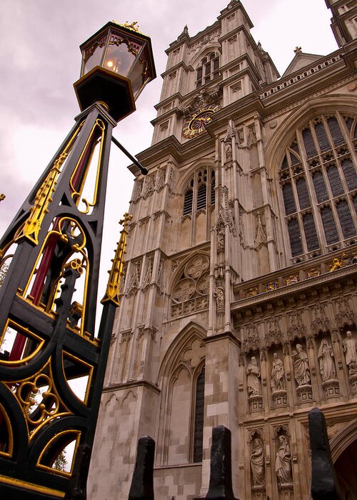 England Greeting Card featuring the photograph Westminster Abbey London England by Jon Berghoff
