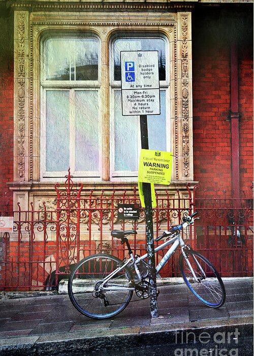 London Greeting Card featuring the photograph Westminster Bicycle by Craig J Satterlee