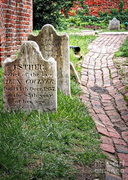Westminster Greeting Card featuring the photograph Westminster Burying Ground by Doug Swanson