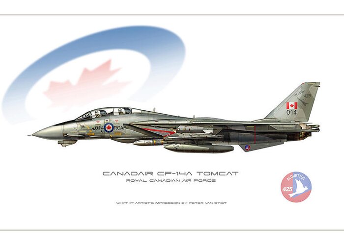 War Greeting Card featuring the digital art What If Canadian Tomcat by Peter Van Stigt
