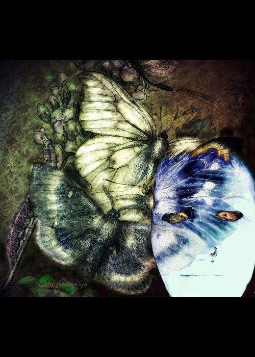Butterfly Greeting Card featuring the digital art What Might Have Been by Delight Worthyn