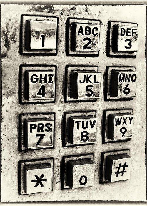 Telephone Greeting Card featuring the photograph What's Your Number? by Caitlyn Grasso