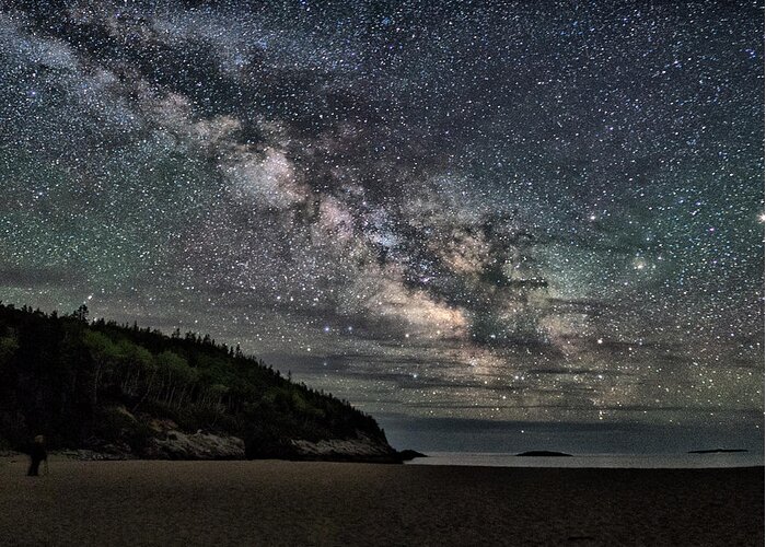 Maine Greeting Card featuring the photograph When You Look At The Stars by Robert Fawcett