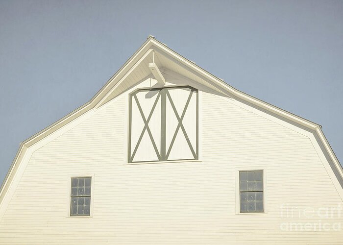 Vermont Greeting Card featuring the photograph White Barn South Woodstock Vermont by Edward Fielding