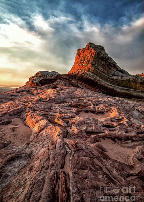 Arizona Greeting Card featuring the photograph White Pocket inside Vermillion Cliffs National Monument by Peter Dang
