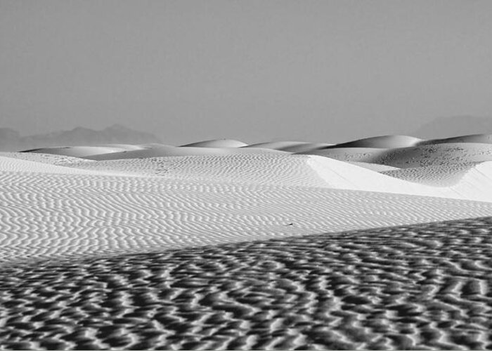 White Sands National Monument Greeting Card featuring the photograph White Sands 1 by Lou Novick