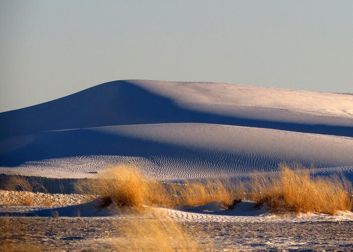 White Sands Greeting Card featuring the photograph White Sands Evening #11 by Cindy McIntyre