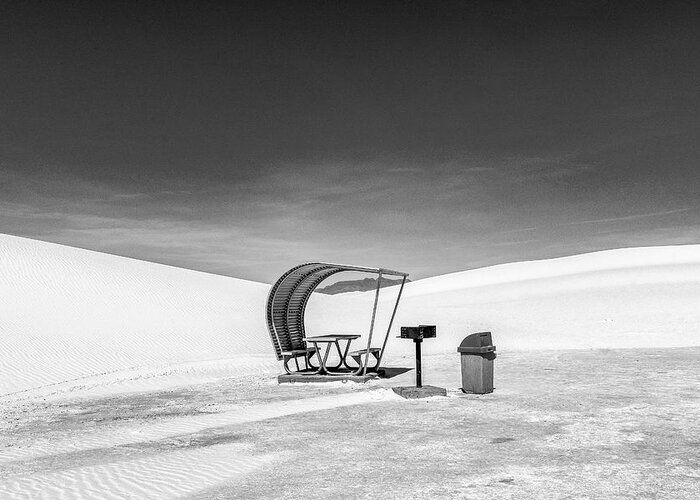 © 2017 Lou Novick All Rights Reserved Greeting Card featuring the photograph White Sands National Monument #8 by Lou Novick