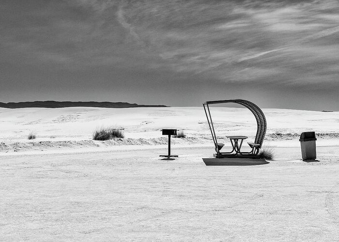 © 2017 Lou Novick All Rights Reserved Greeting Card featuring the photograph White Sands national Monument #9 by Lou Novick