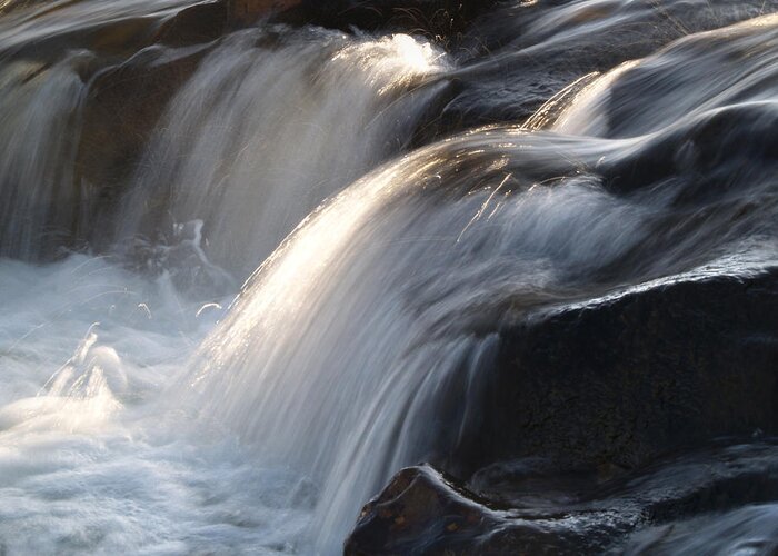 Water Greeting Card featuring the photograph White Water by Steve Watson