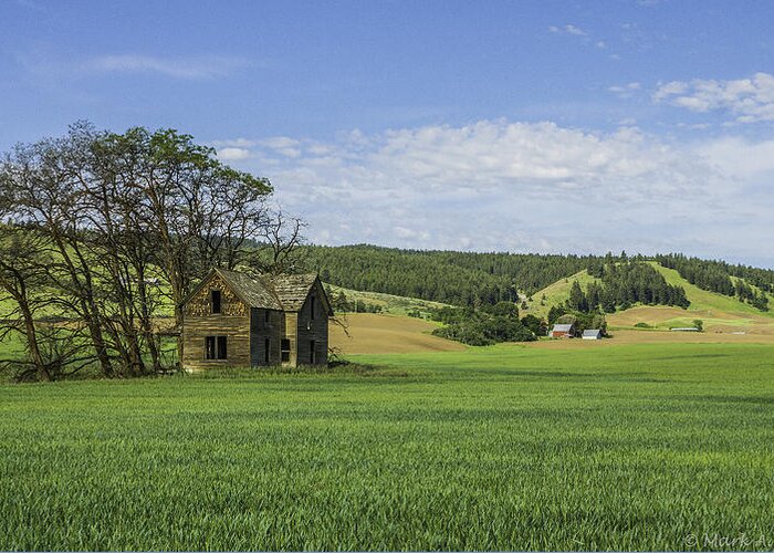 Farmhouse Greeting Card featuring the photograph Waterville Farmhouse #1 by Mark Joseph