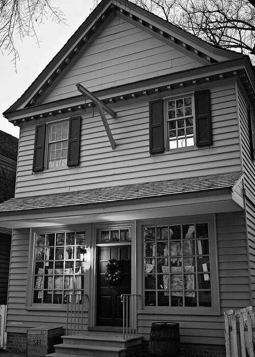 House Greeting Card featuring the photograph Williamsburg Shop by Lara Morrison