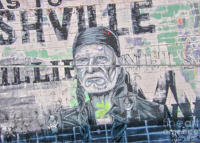 Willie Nelson Greeting Card featuring the photograph Willie by Pamela Williams