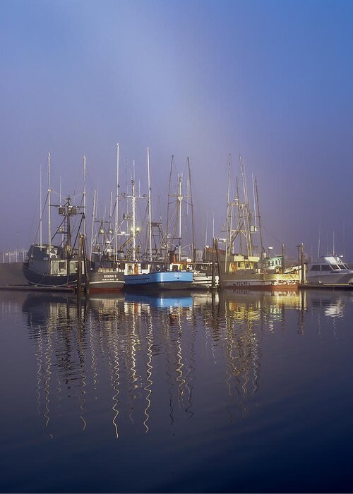 Boats Greeting Card featuring the photograph Winchester Bay Fishing Boats by Robert Potts