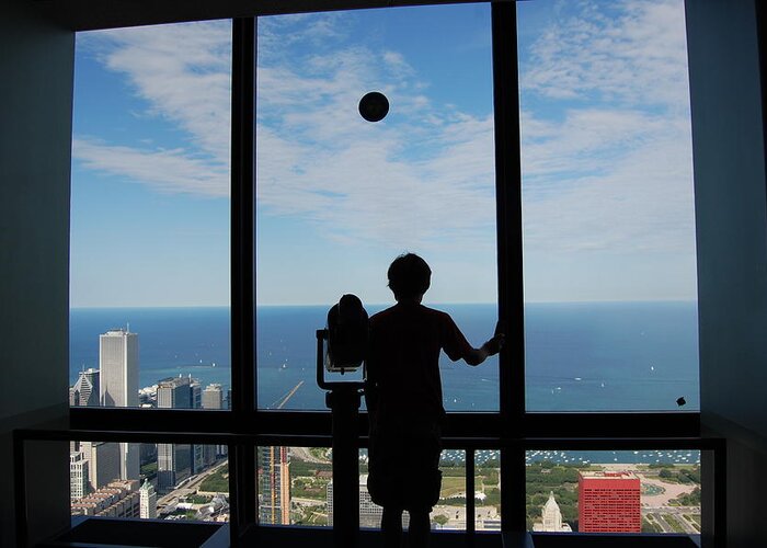 Chicago Greeting Card featuring the photograph Window to Discovery by Daniel Ness