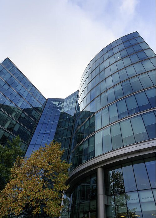 Buildings Greeting Card featuring the photograph Windows of Skyscraper by Chris Smith